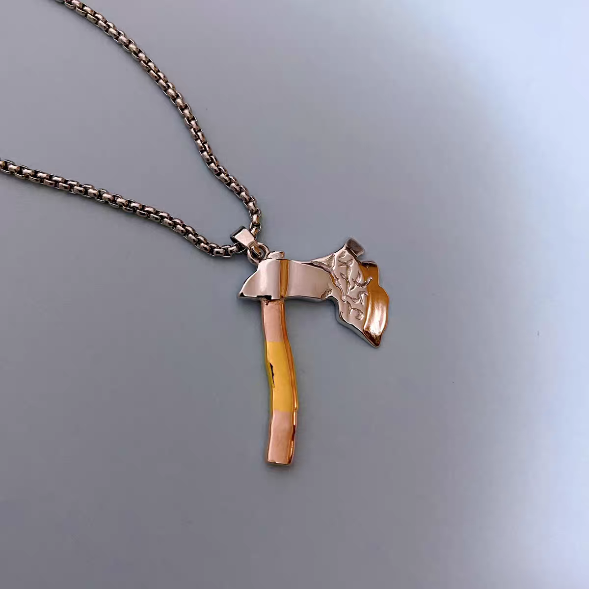 Dota 2 Quelling Blade Necklace - 925 Sterling Silver with 18K Gold Plating - The Ultimate Farming Tool