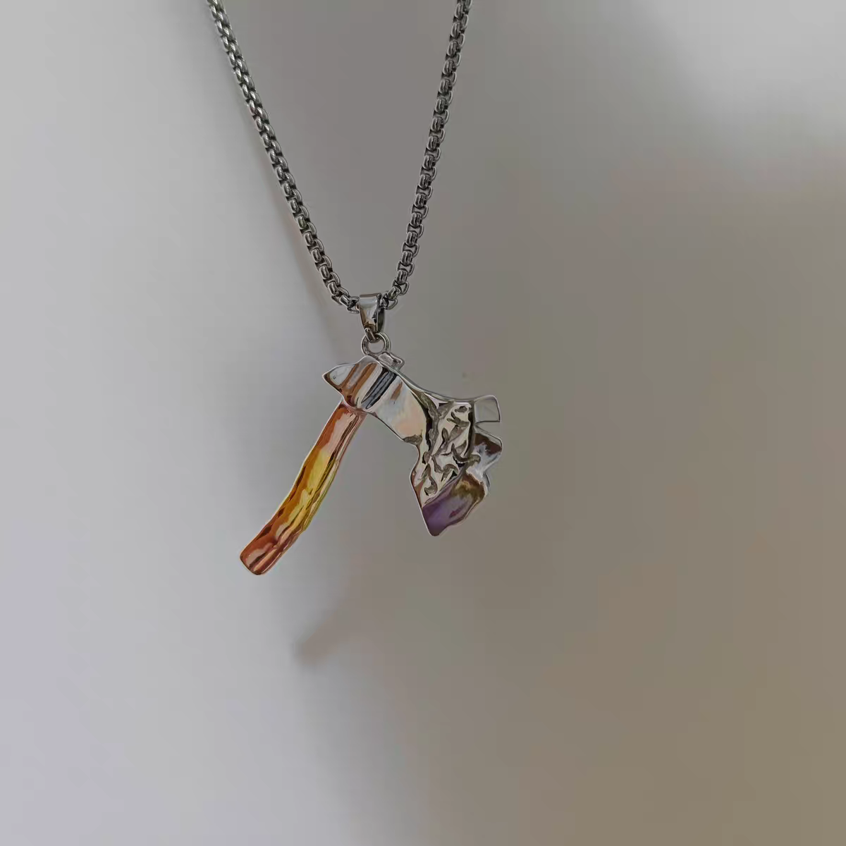 Dota 2 Quelling Blade Necklace - 925 Sterling Silver with 18K Gold Plating - The Ultimate Farming Tool
